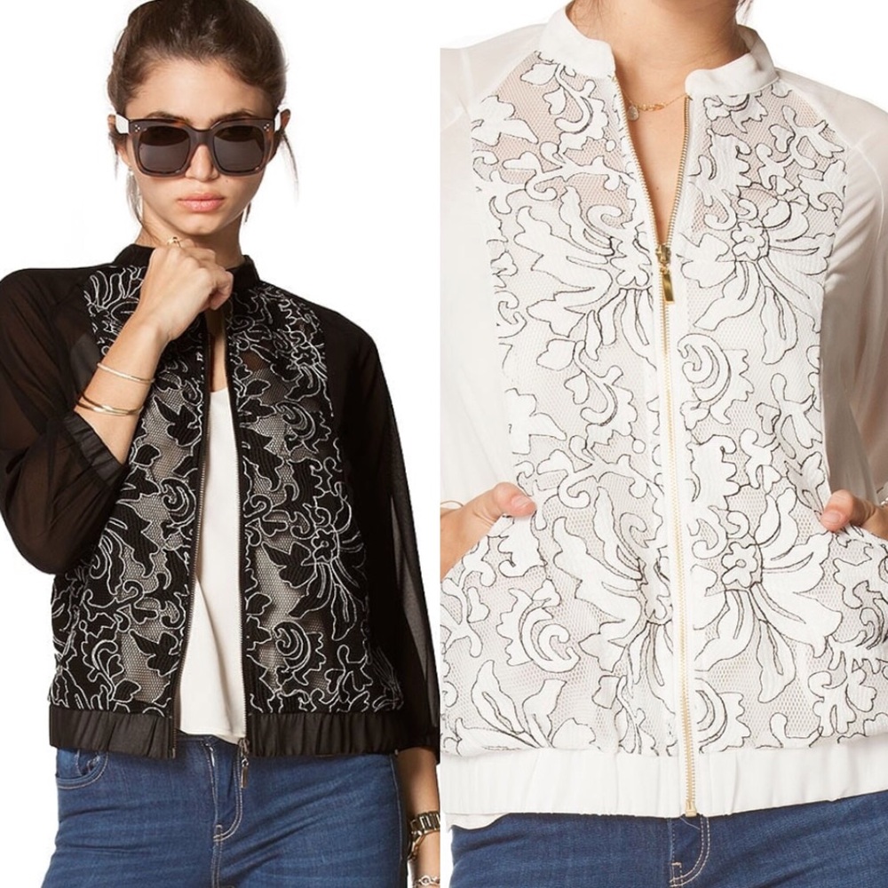 Floral Bomber Jacket - Picture 1 of 7