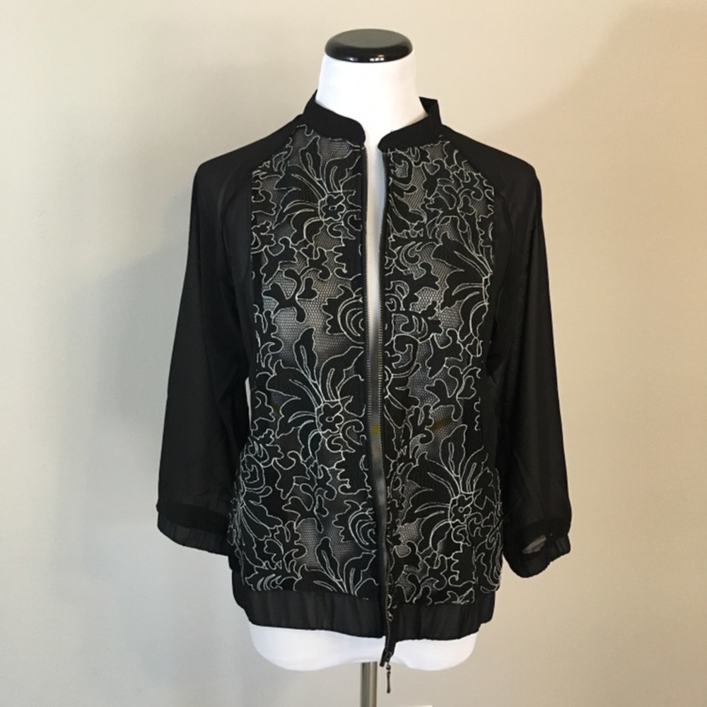 Floral Bomber Jacket - Picture 6 of 7