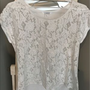 Charming Charlie lace top