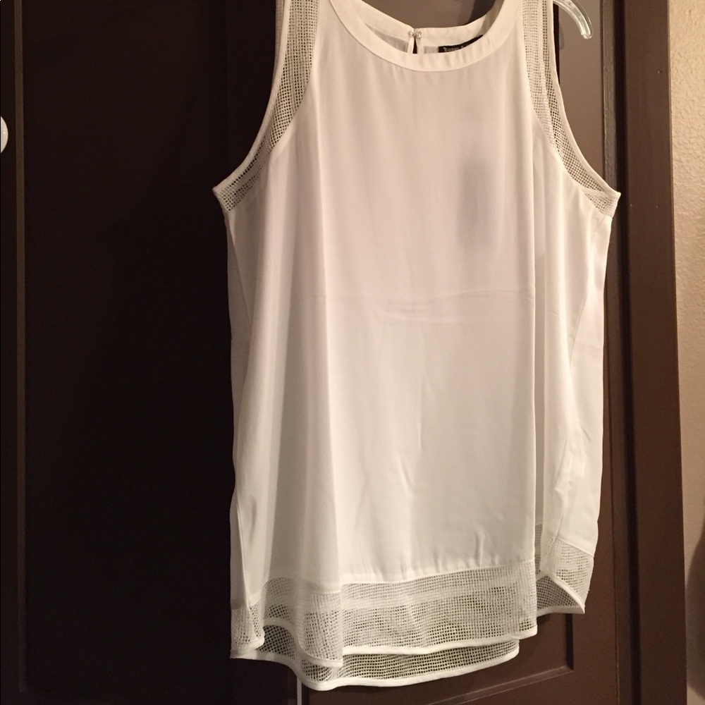 Cable & Gauge Ivory Sleeveless Blouse L