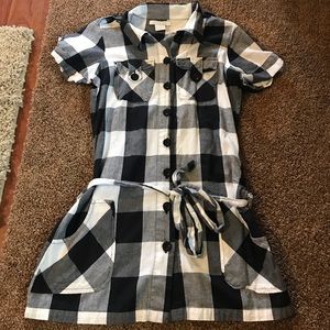 Charlotte Russe Long button up short sleeve