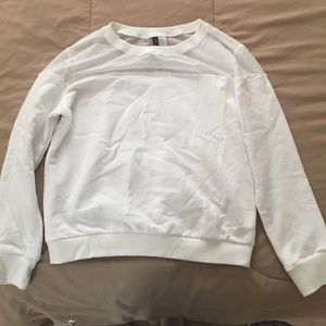 Crew neck white sweater H&M