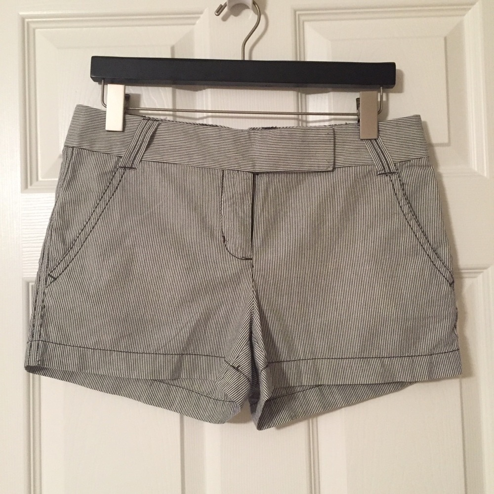 J.Crew navy/white stripe shorts