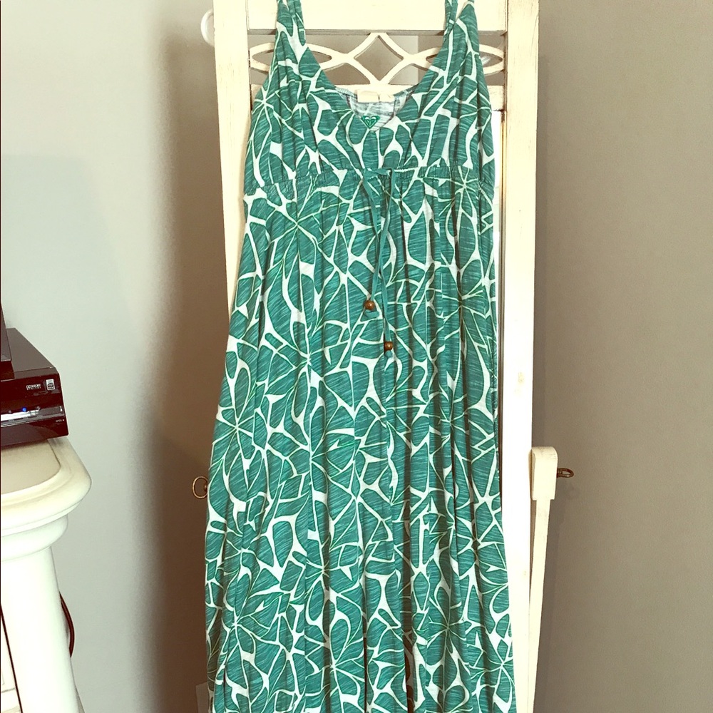 Roxy green maxi dress