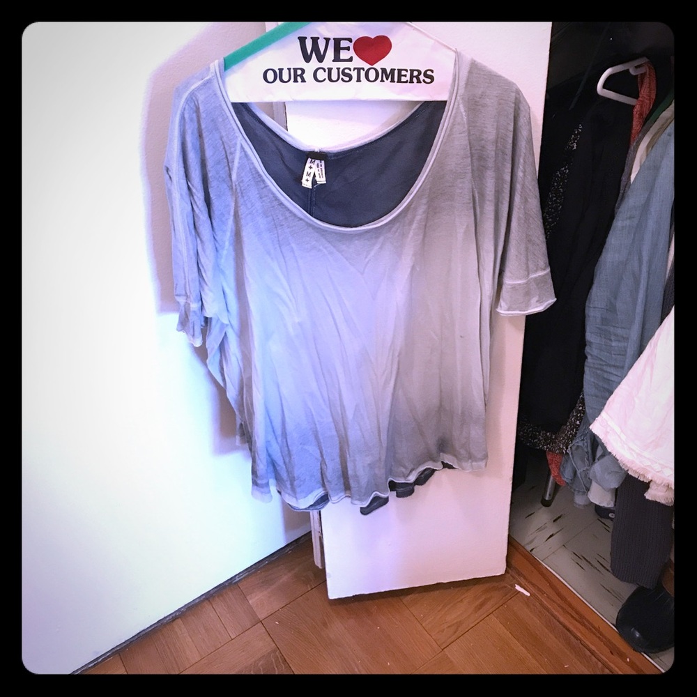 Light blue cotton top