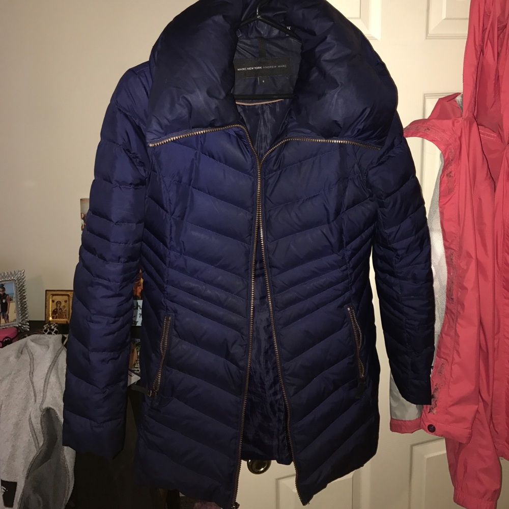 Blue/purple Empress Collar Winter Jacket