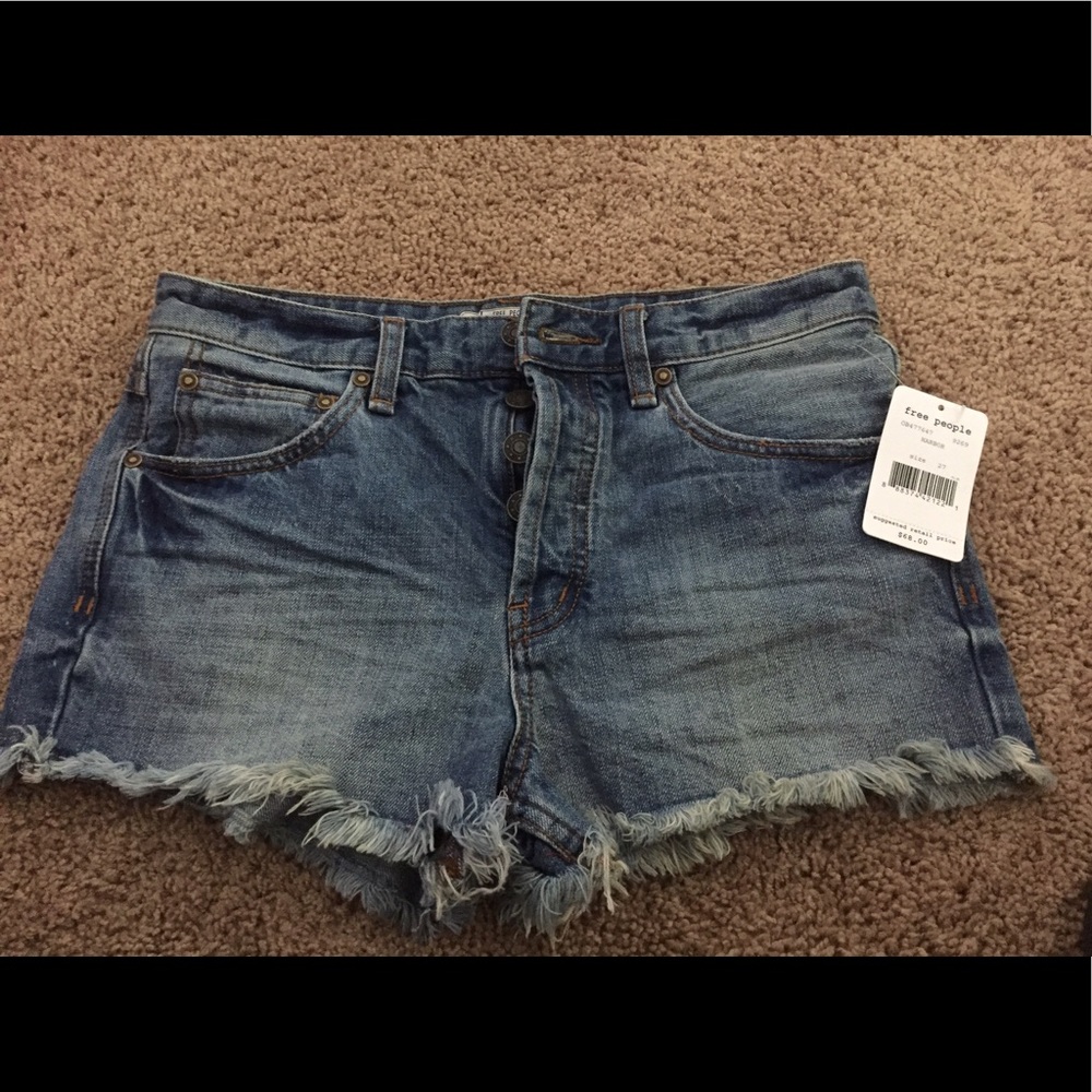 Free People Jean Shorts