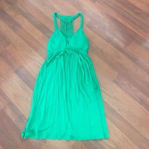 Green Racerback Tank Dress - Size S