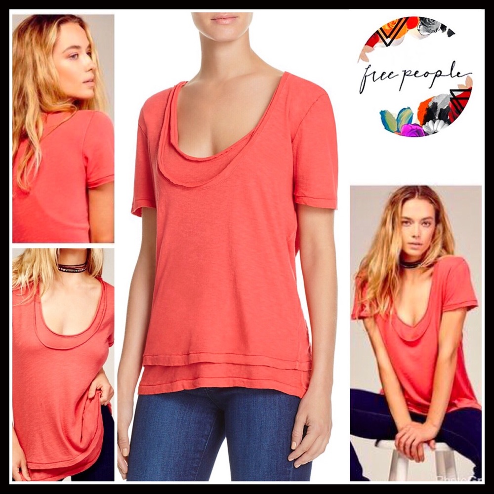 ❌SOLD❌❗️1-HOUR SALE❗️Free People Tee Layered Top - Picture 5 of 5