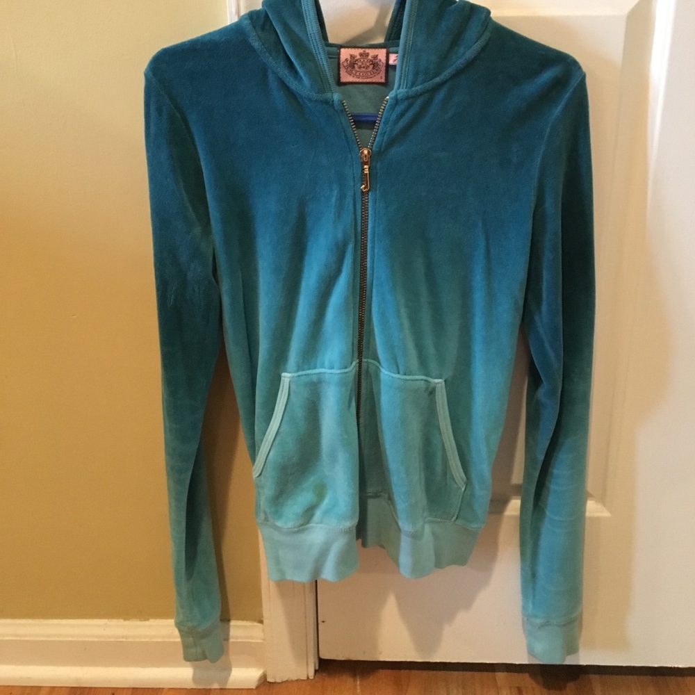 BLUE OMBRÉ JUICY SWEATSHIRT