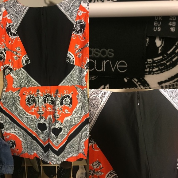 Scarf print mini shift dress - Picture 3 of 4