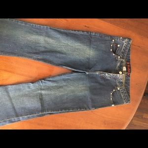 Mudd Jeans with rhinestones along the trim