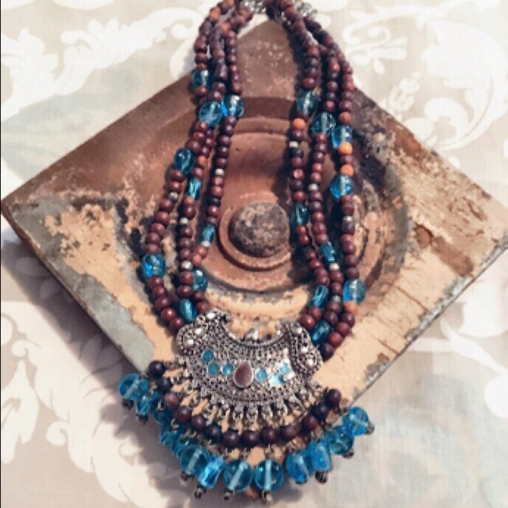 Boho Tribal Statement Necklace