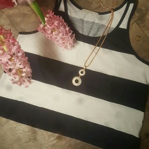 Forever 21 small striped crop top