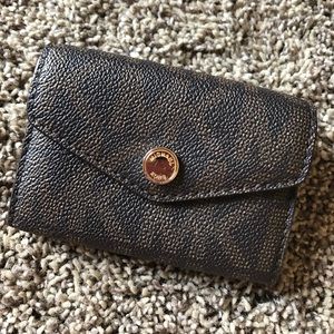 Michael Kors Key/Card/Coin Case in Brown