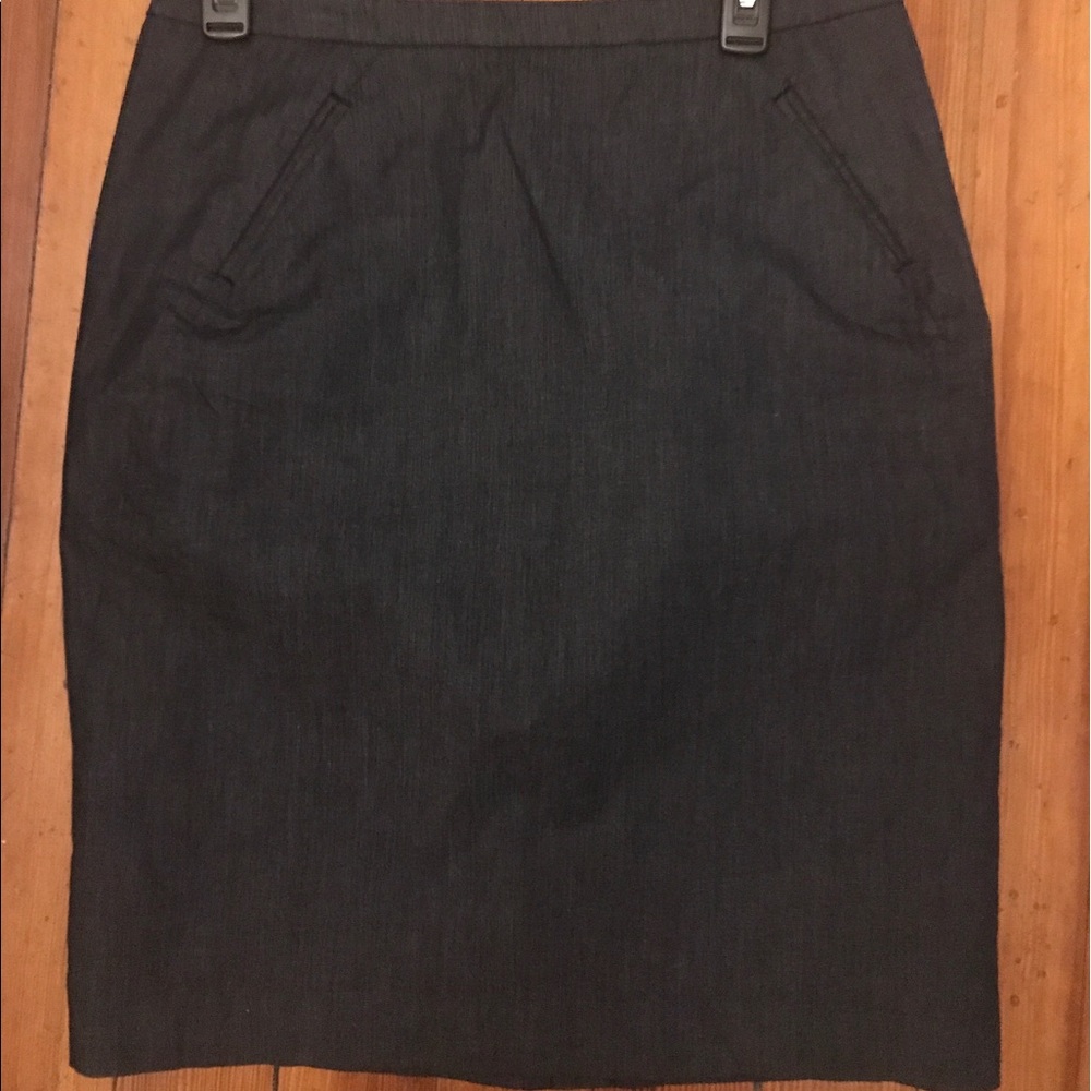 LOFT pencil skirt dark denim color
