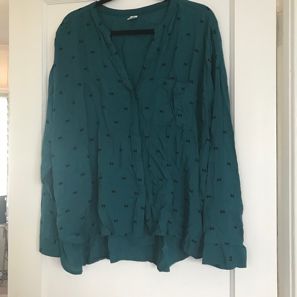 OLD NAVY TEAL BLOUSE