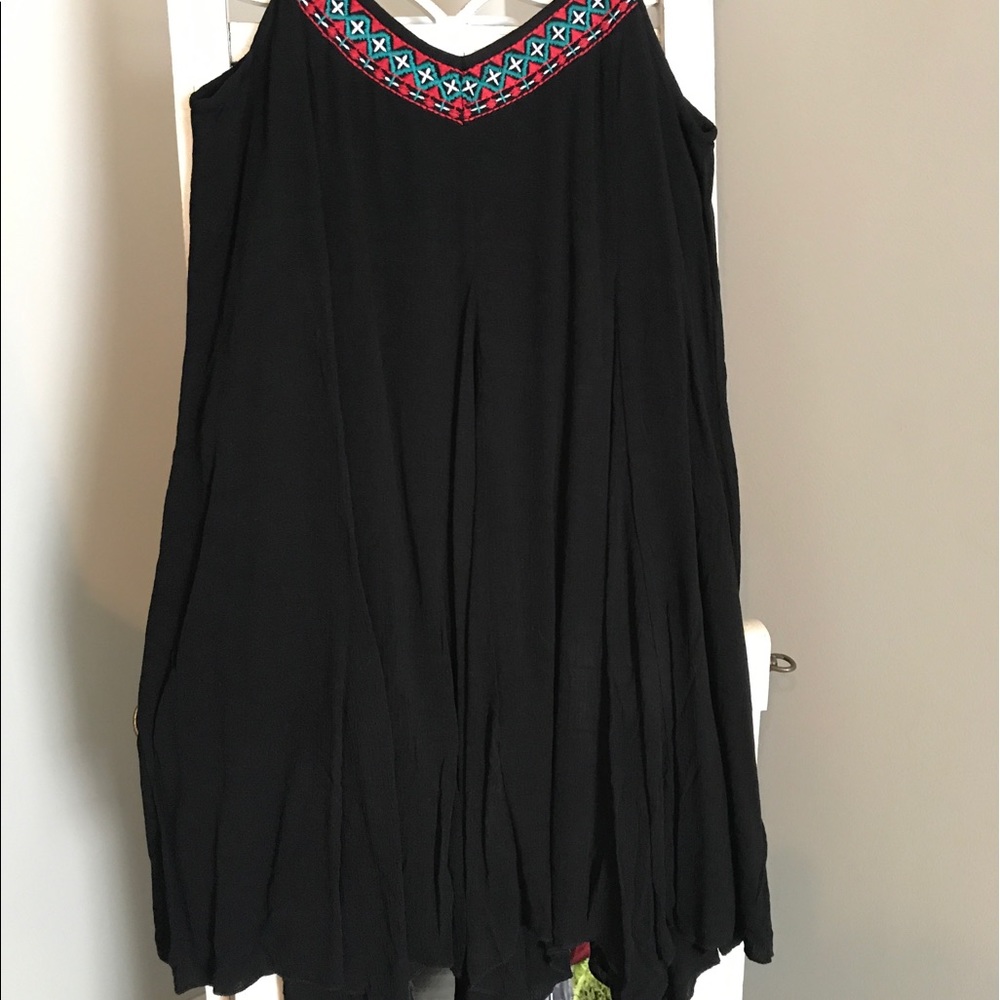 NWT black spaghetti strap dress