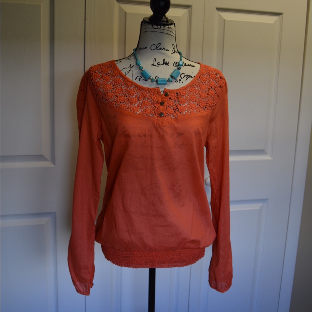 Maurice's Long-sleeved Orange Top NWOT