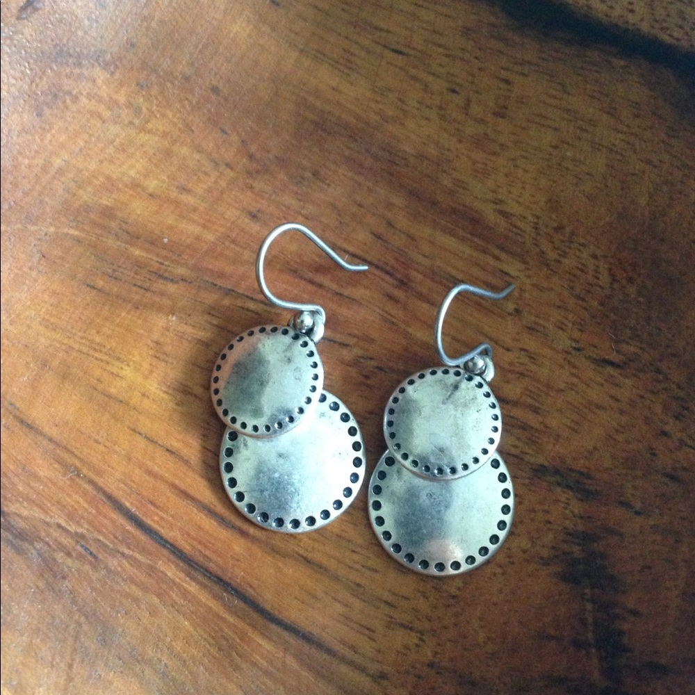 Lucky brand circular drop dangle earrings.
