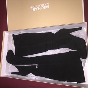 Michael Kors Suede Knee High Slouchy Boot -size 8
