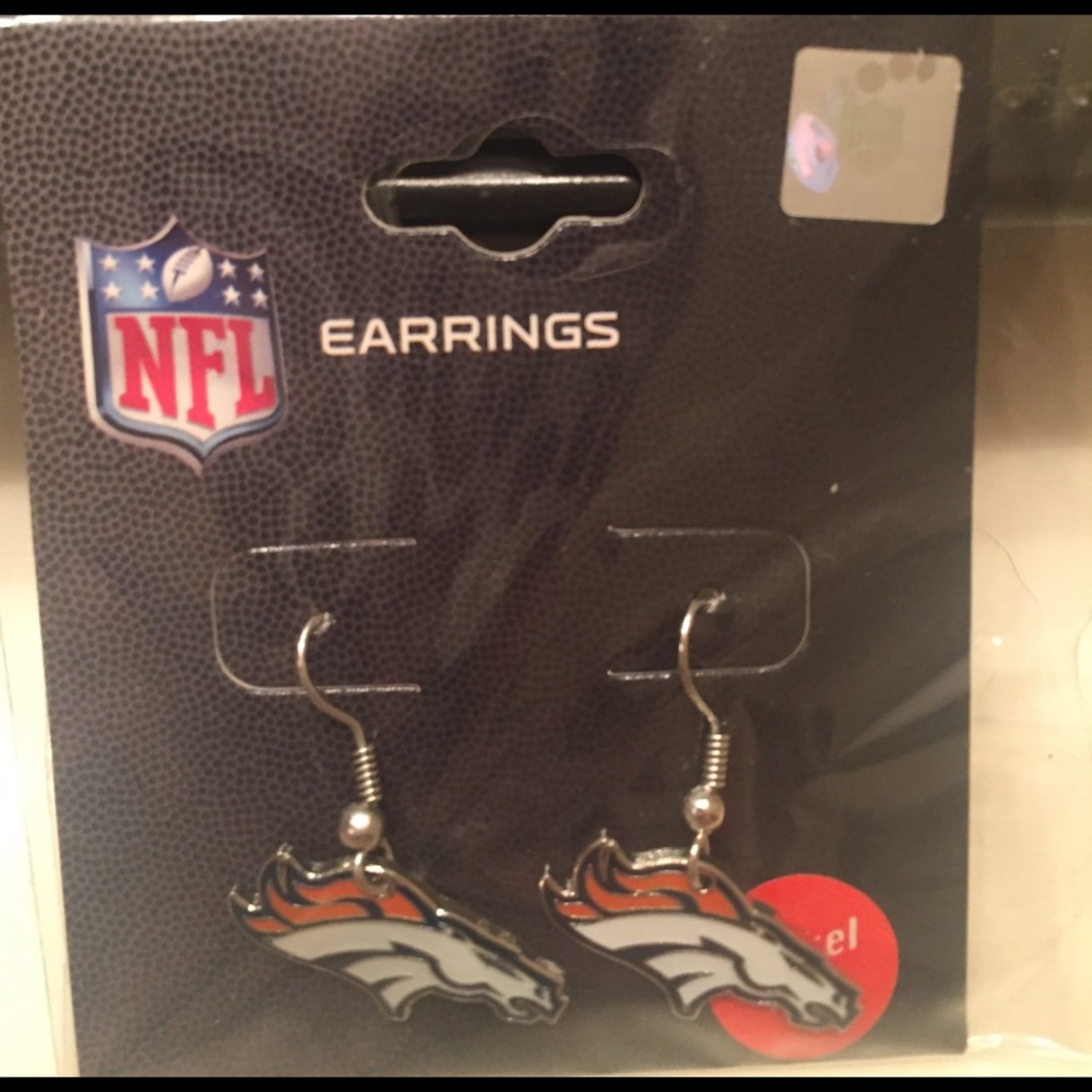 NFL Broncos earrings