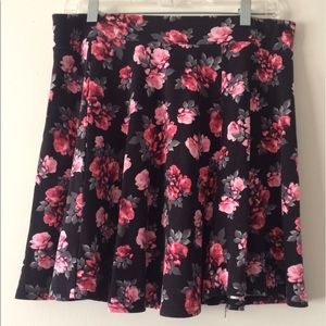 Floral High Waisted Skirt