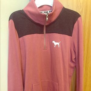 PINK Victoria's Secret Quarter Zip Sweatshirt