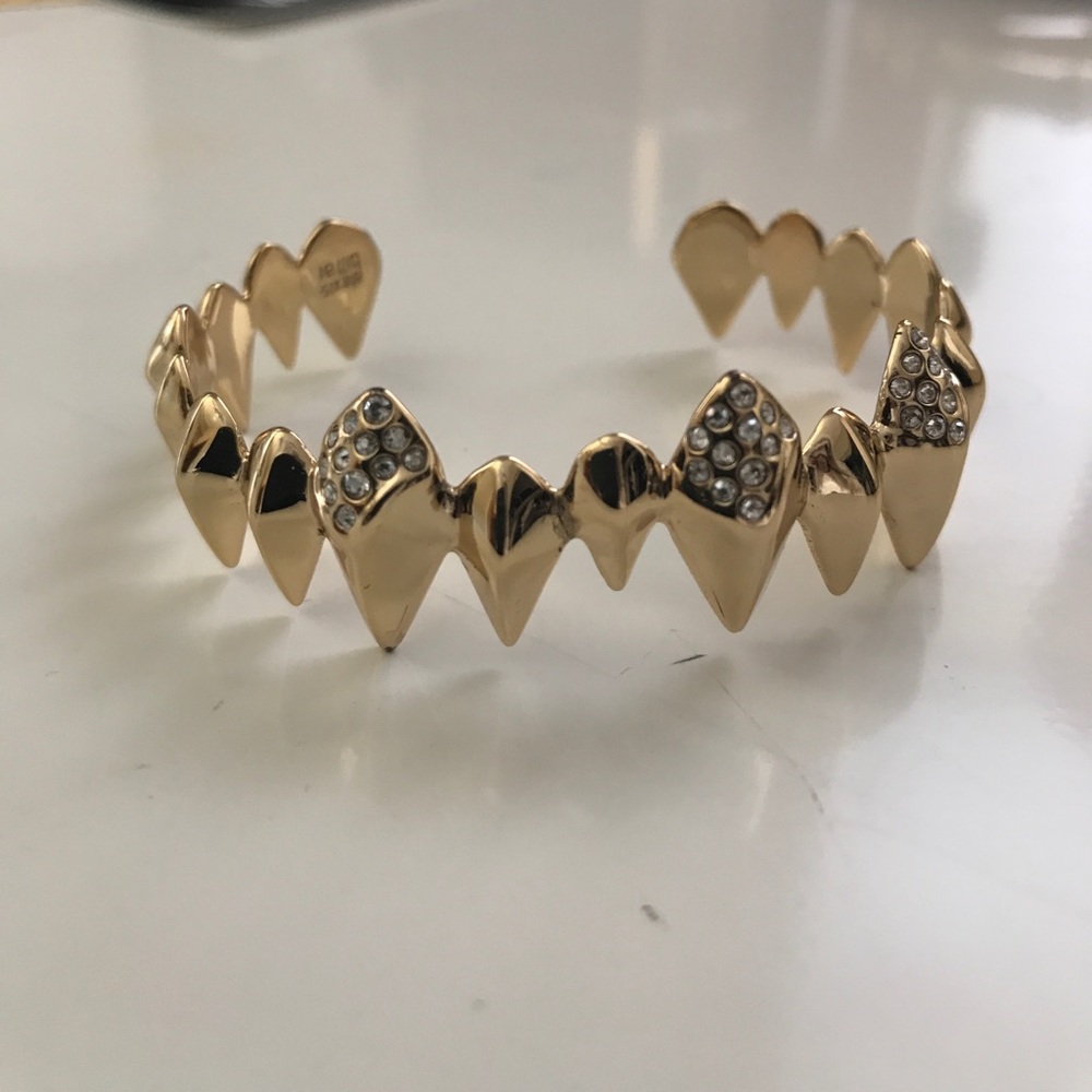 NWOT Alexis Bittar Gold/Swarovski Cuff bracelet