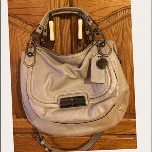 Coach Kristin satchel. Sage, pebbled leather