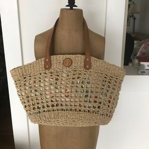 Tory Burch straw tote