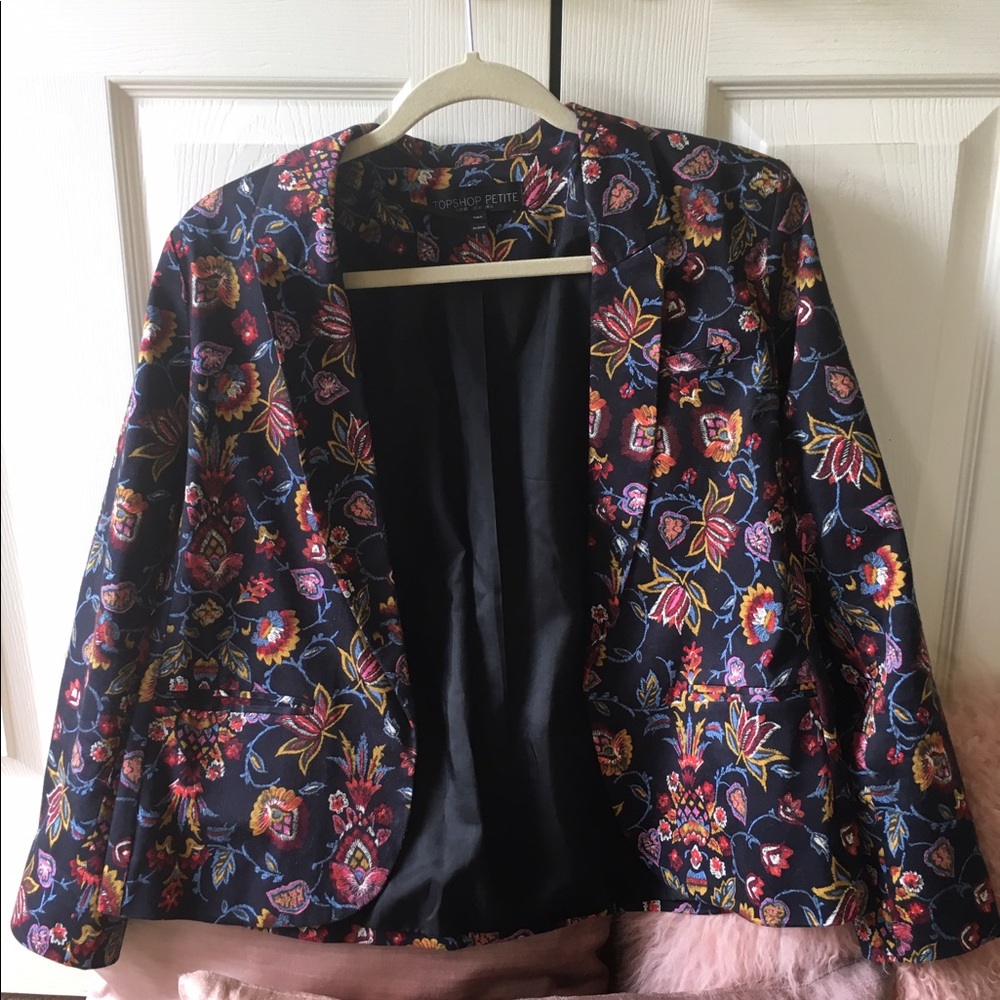Patterned blazer from Topshop