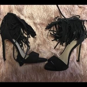 Zara Fringe Heels