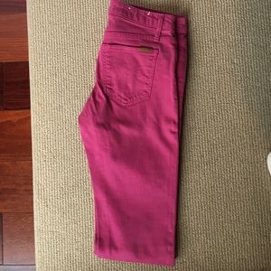 Fuchsia Joe's Jeans size 26 Like New