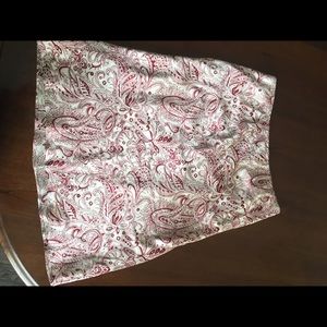 Silk Satin Paisley skirt