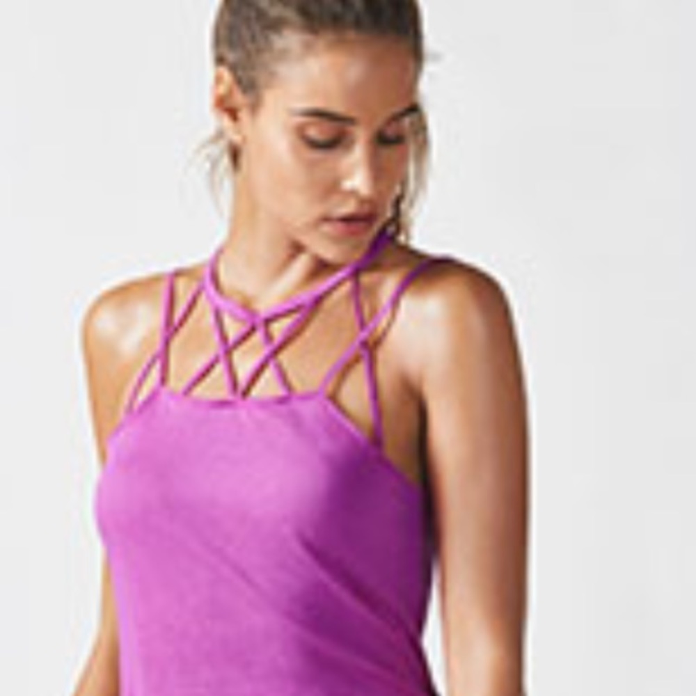 Fabletics Pink/Purple Tara Tank Size M