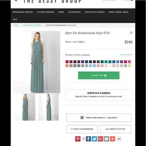 After Six bridesmaid dress size 10