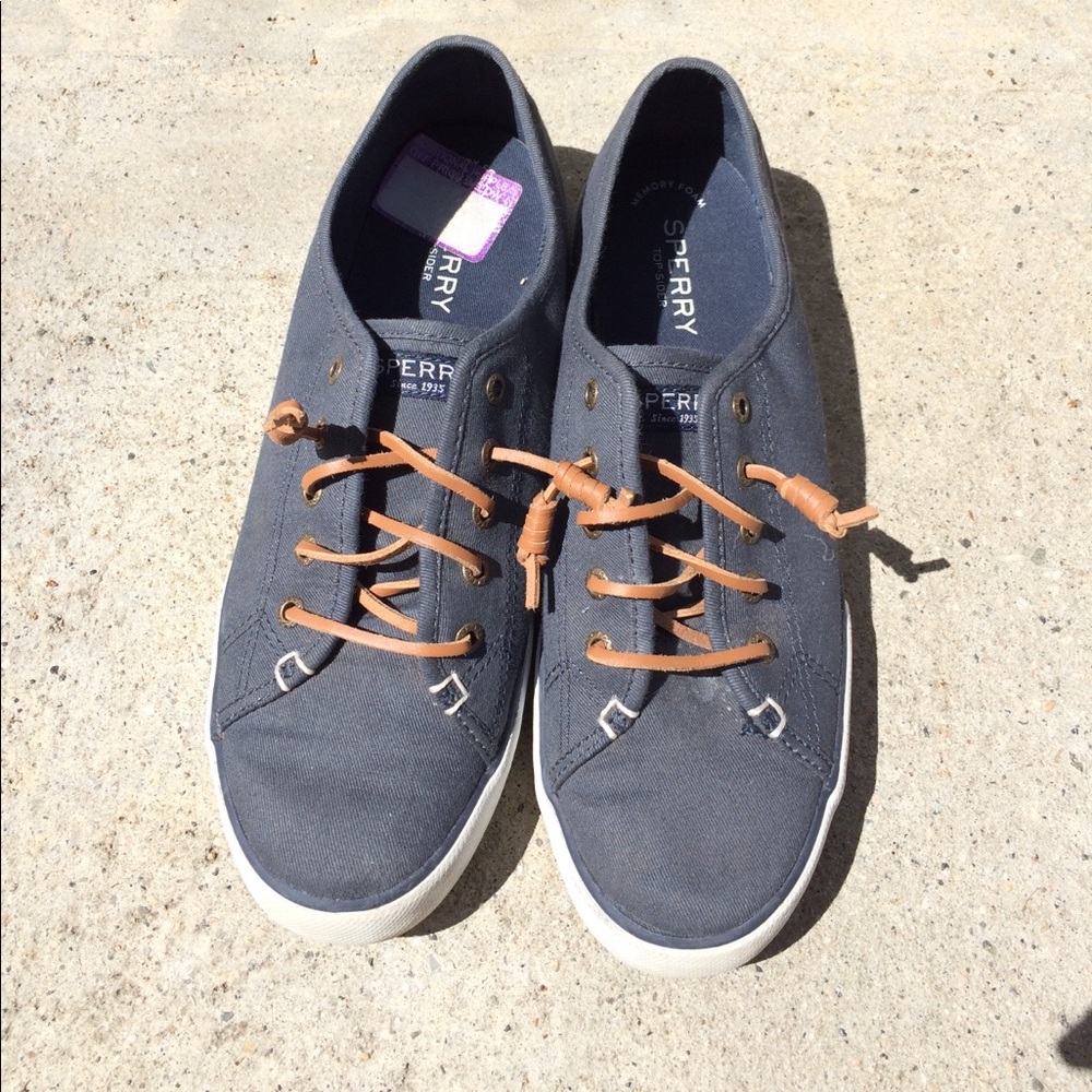 Blue Sperry Shoes