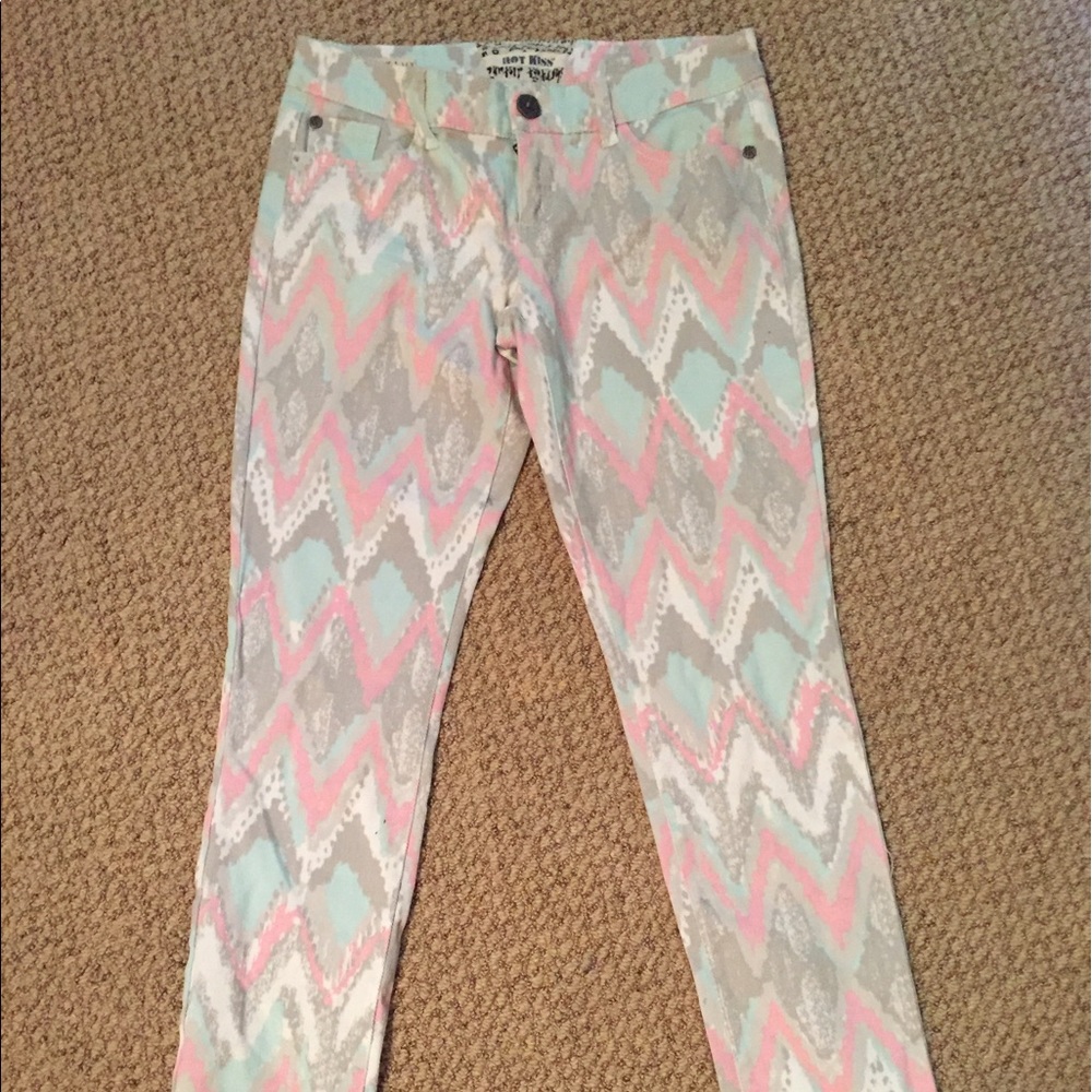 Patterned Skinny Jeans