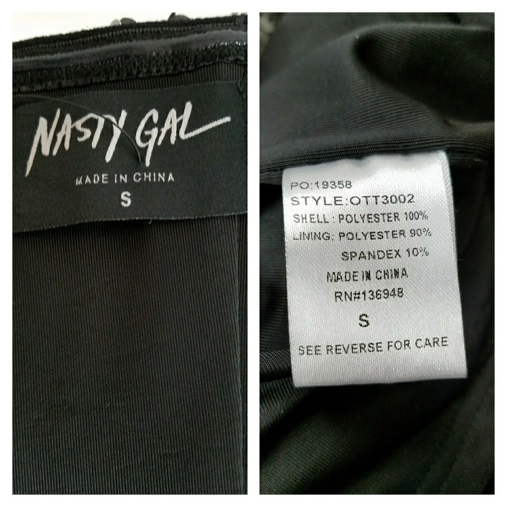 NASTY GAL HELIX SILVER SEQUIN DRESS - Picture 4 of 4