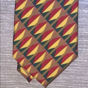 High end geometric business tie