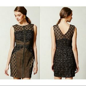 Back lace mini cocktail dress