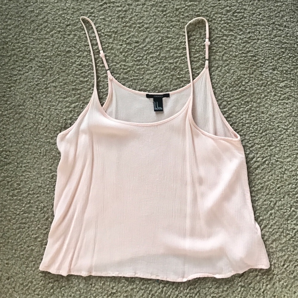 Pink crop tank