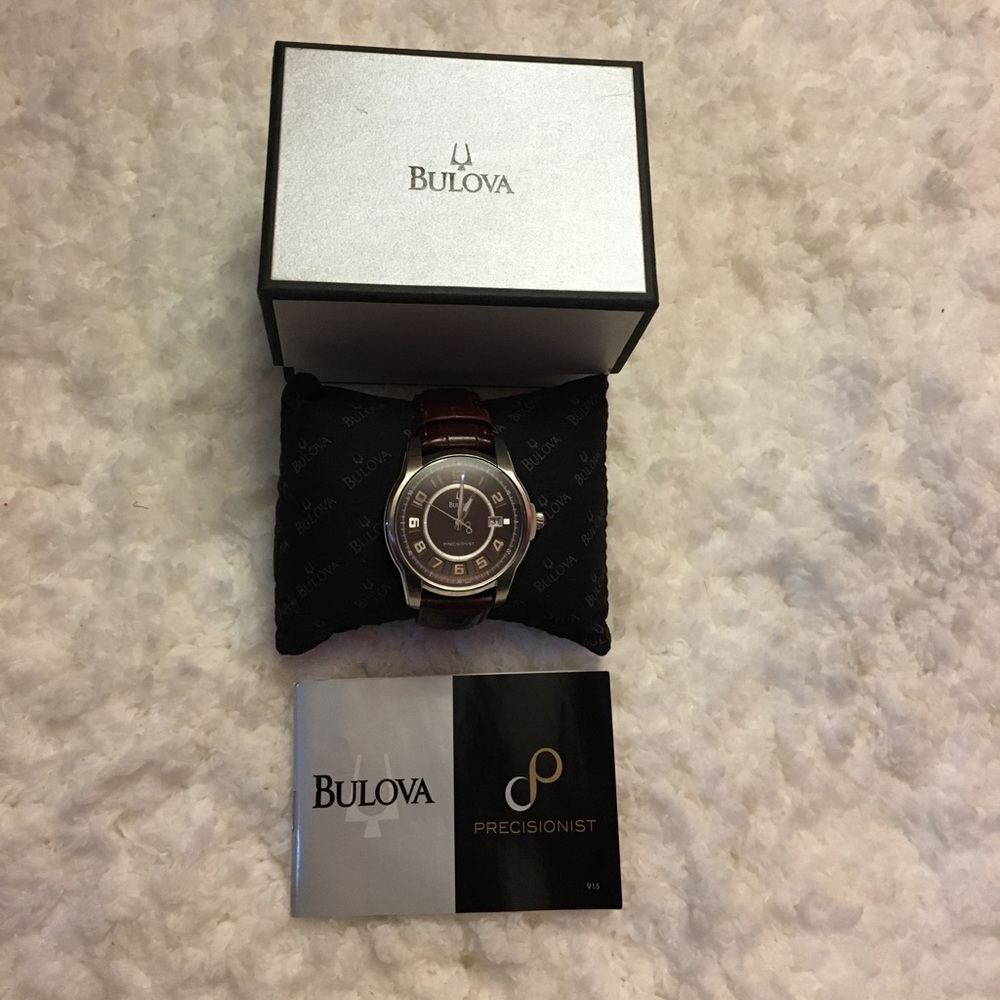 Bulova Leather strap male watch ⌚️