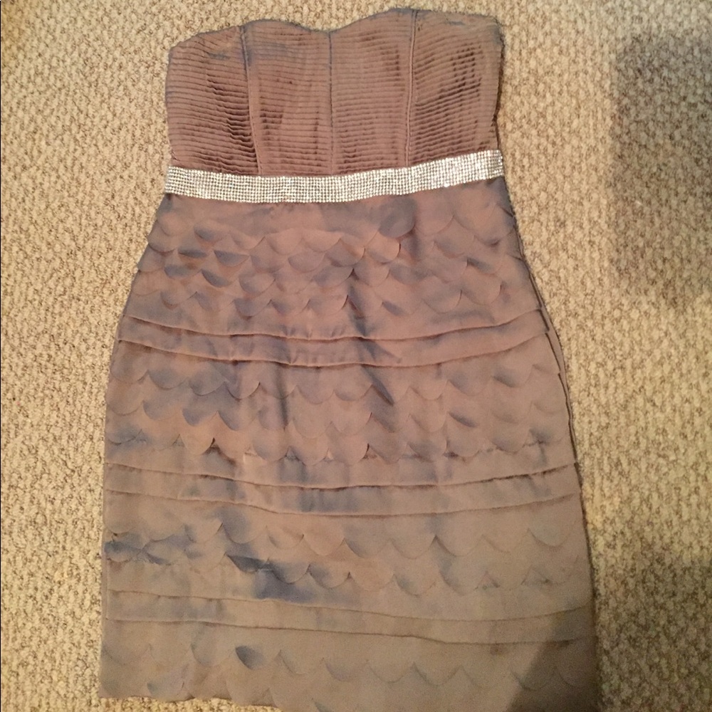 Brown short formal dress