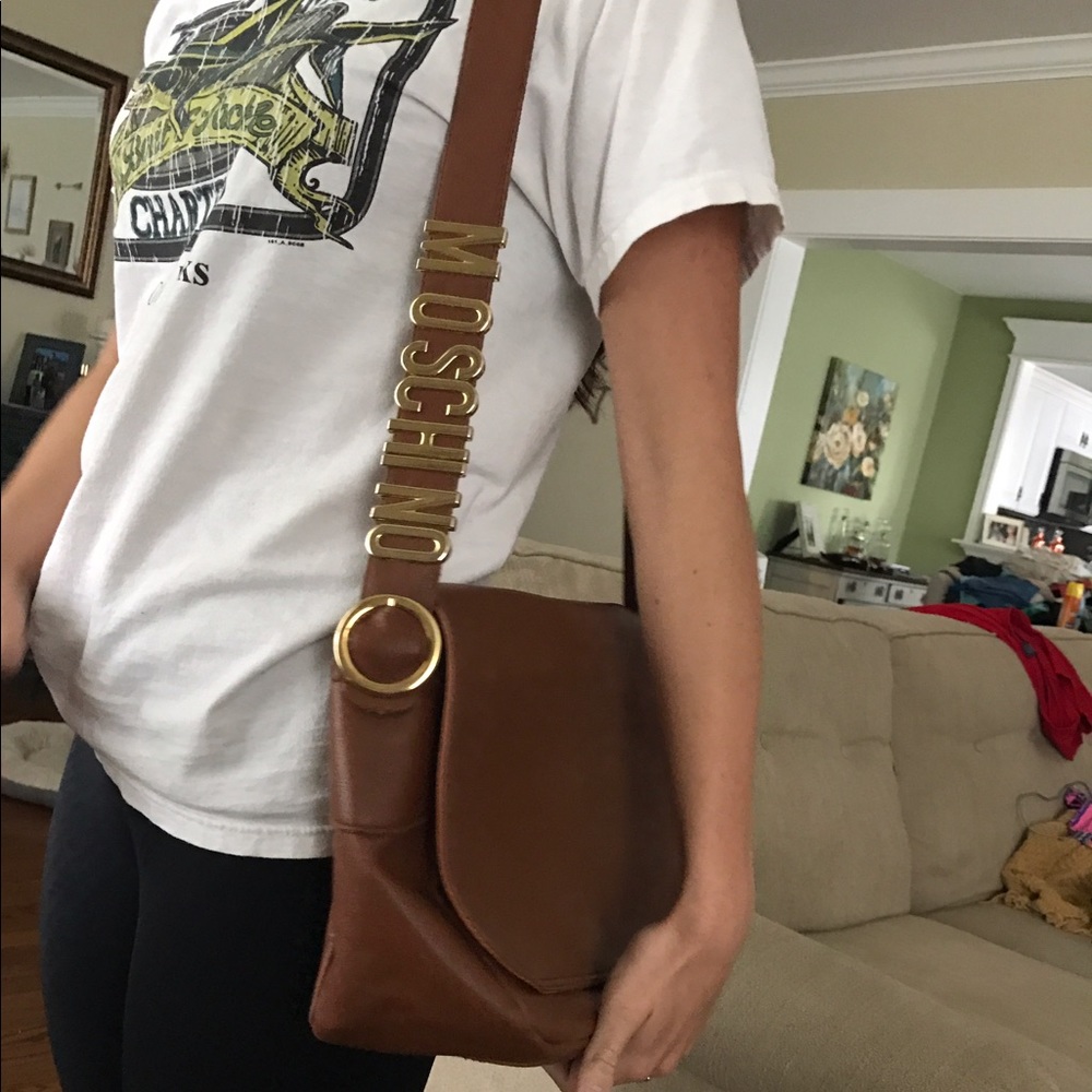 Boho vintage moschino crossbody shoulder bag