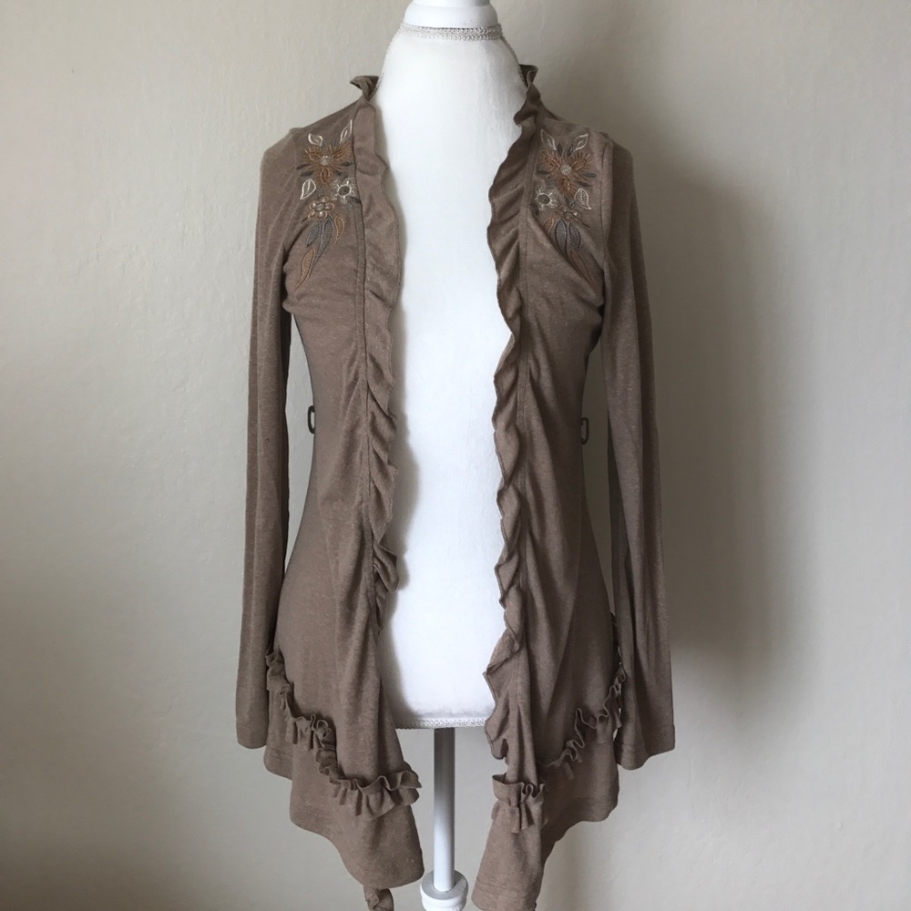 Adorable Ruffled Cardigan