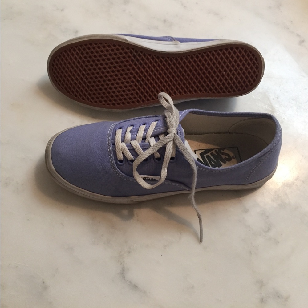 Light blue-purple Vans