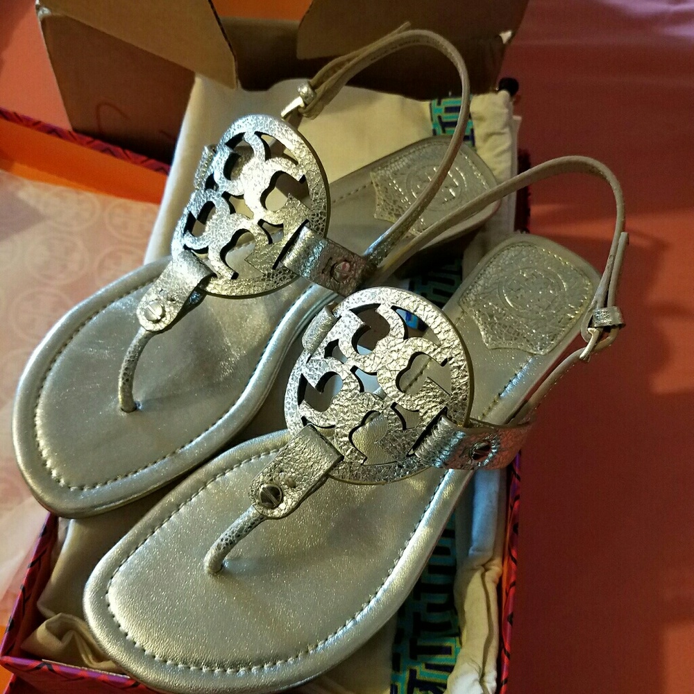 Tory Burch Miller Low-heel sandals...