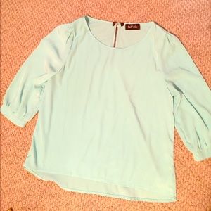 Aqua blouse